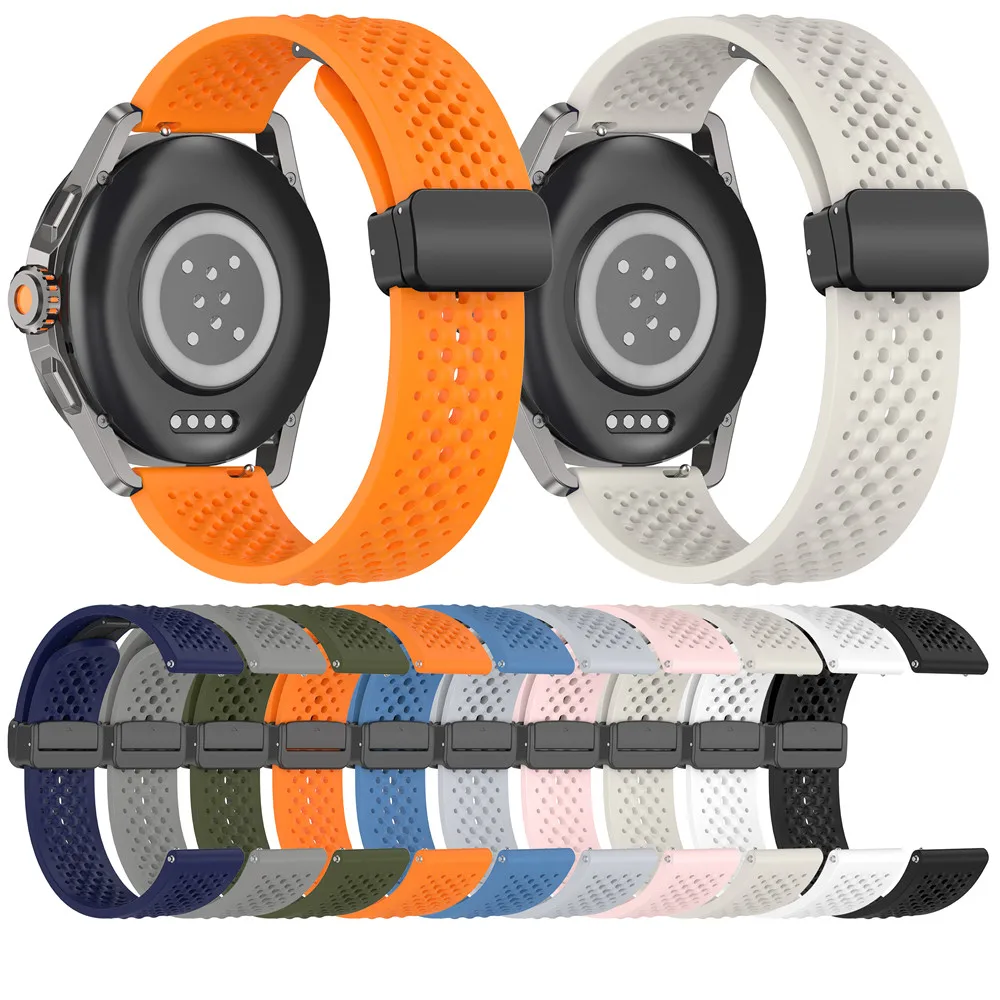 20 22 мм для Garmin Venu 4 45 ммVenu 3 2 SQ Vivoactive 5 6 3 4 Силиконовый ремешок с магнитной петлей Forerunner 265 255 165 570 645 Ремешок (art.: 3920d30db429a) - 3920d30db429a