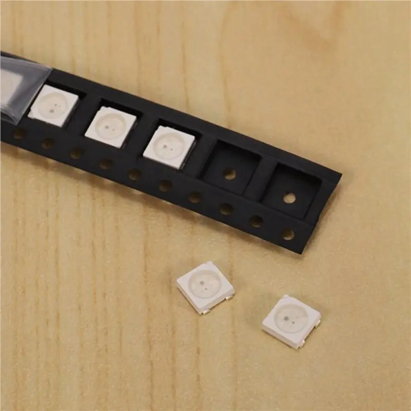 YWDZ-3000 шт. светодиодные чипы WS2812B (4 контакта), 5050 RGB SMD, белая версия, WS2812, индивидуально адресуемые цифровые пиксели, DC5V (art.: 3920d7bc054cb) - 3920d7bc054cb