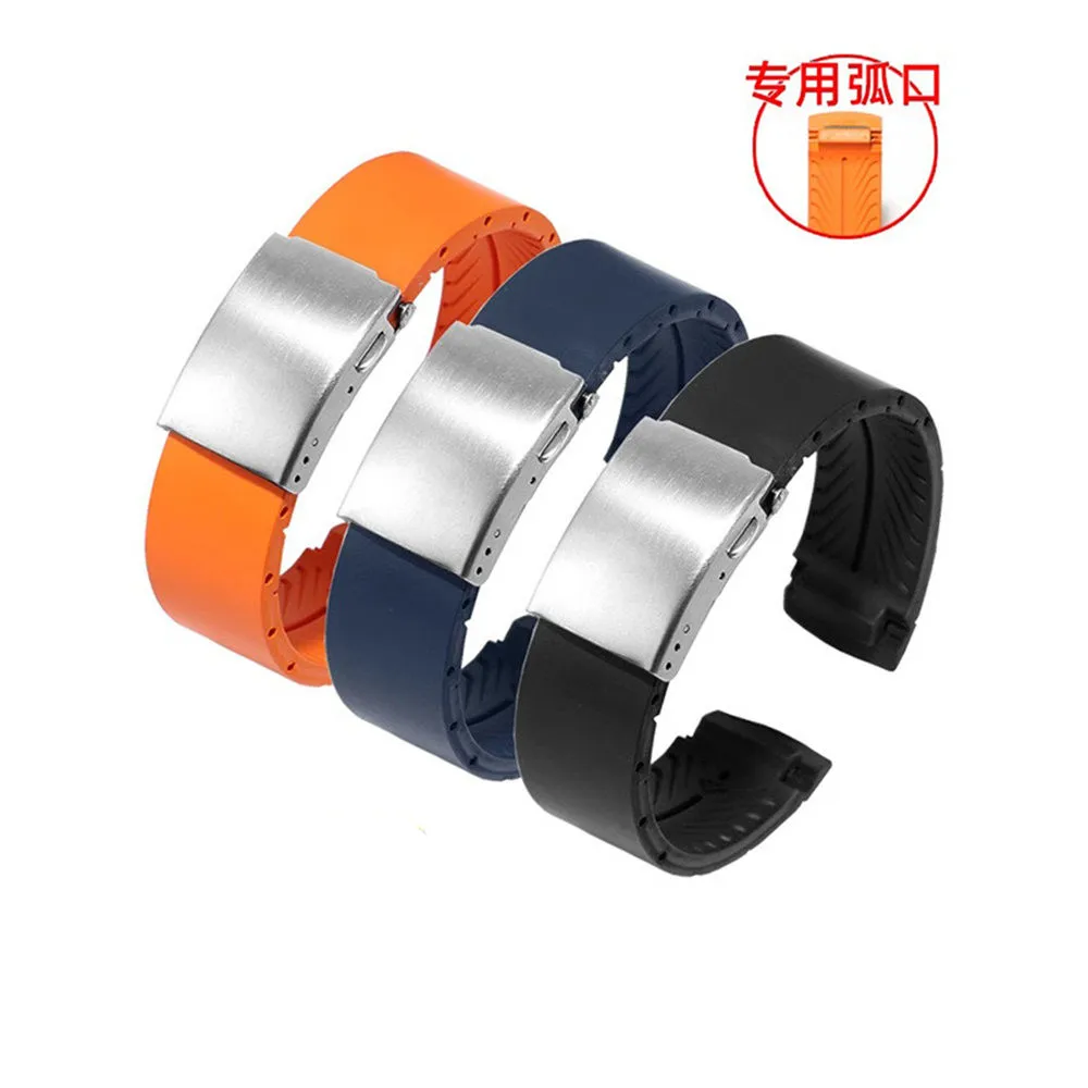 Элегантный силиконовый ремешок для Tissot T044417A/T044430A тонкая стальная Пряжка 20 мм