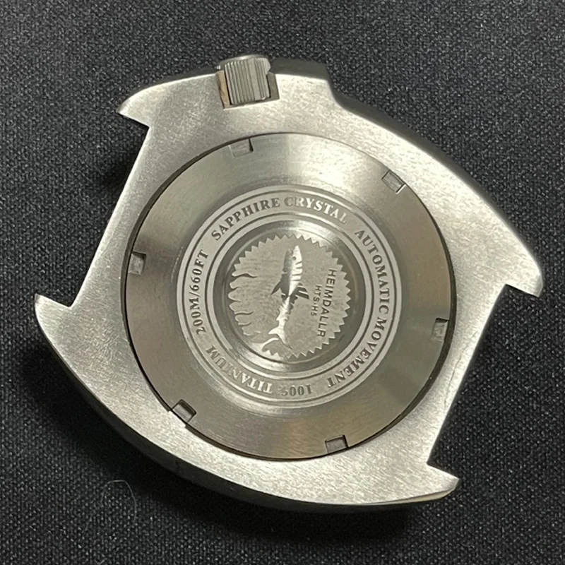 Watch Modify Parts 45.2mm Titanium Material Turtle 6105 Watch Case+Titanium Bracelet Sapphire Fit NH35/36 Automatic Movement