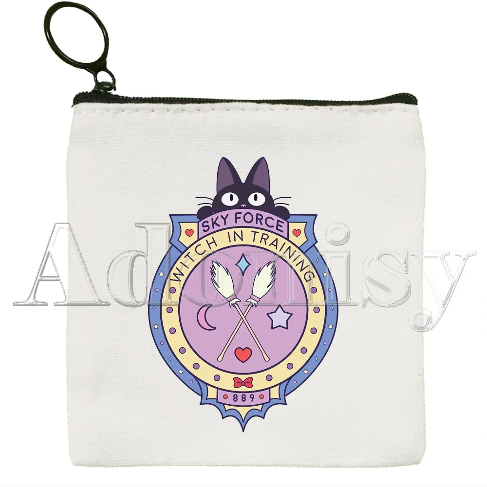 Kiki'S Kiki's Delivery Service Korean Cartoon Coin Purse Female Mini Canvas Art Cute Key Case Coin Purse Student Wallet