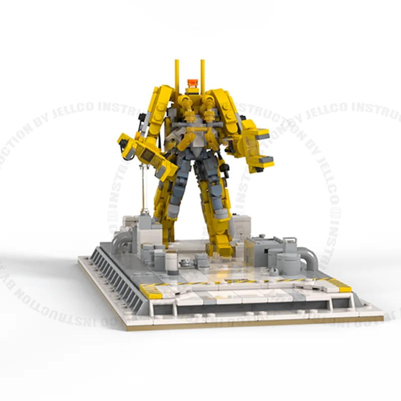 896 шт. Moc Aliens Micro Diorama: Ripley Vs Alien Queen строительные блоки креативная сборка кирпичи