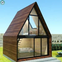 9sqm Tiny Resort Chalet for Living Small Honeymoon Homestay Cabin Loft Design Summer House with Glass Roof