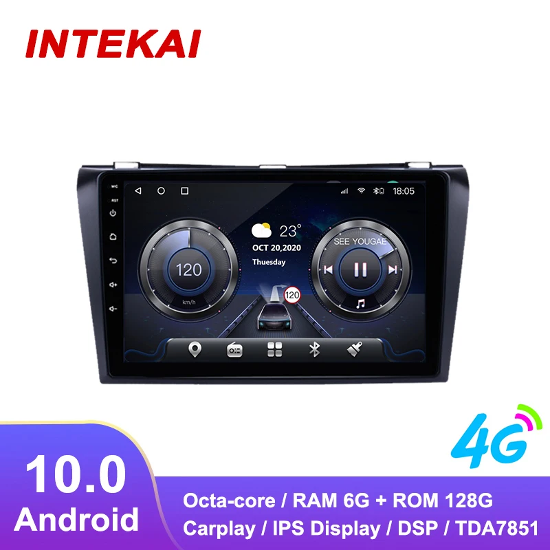 

9 дюймов Android 10,0 автомобильное радио GPS-навигация Авторадио мультимедийный плеер для MAZDA 3 2004 2009 головное устройство стерео