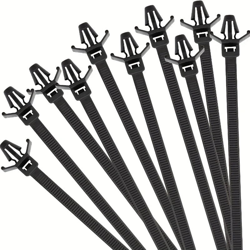 100 шт. автомобильные нейлоновые стяжки используются для самоблокировки троса