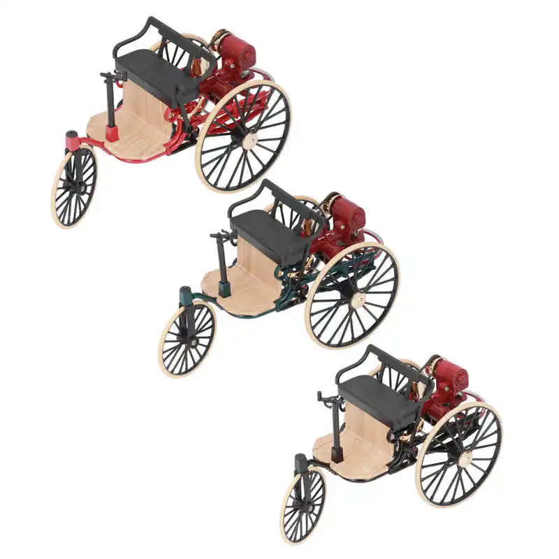 1:12 Scale Classic Tricycle Model Ornaments High Simulation 