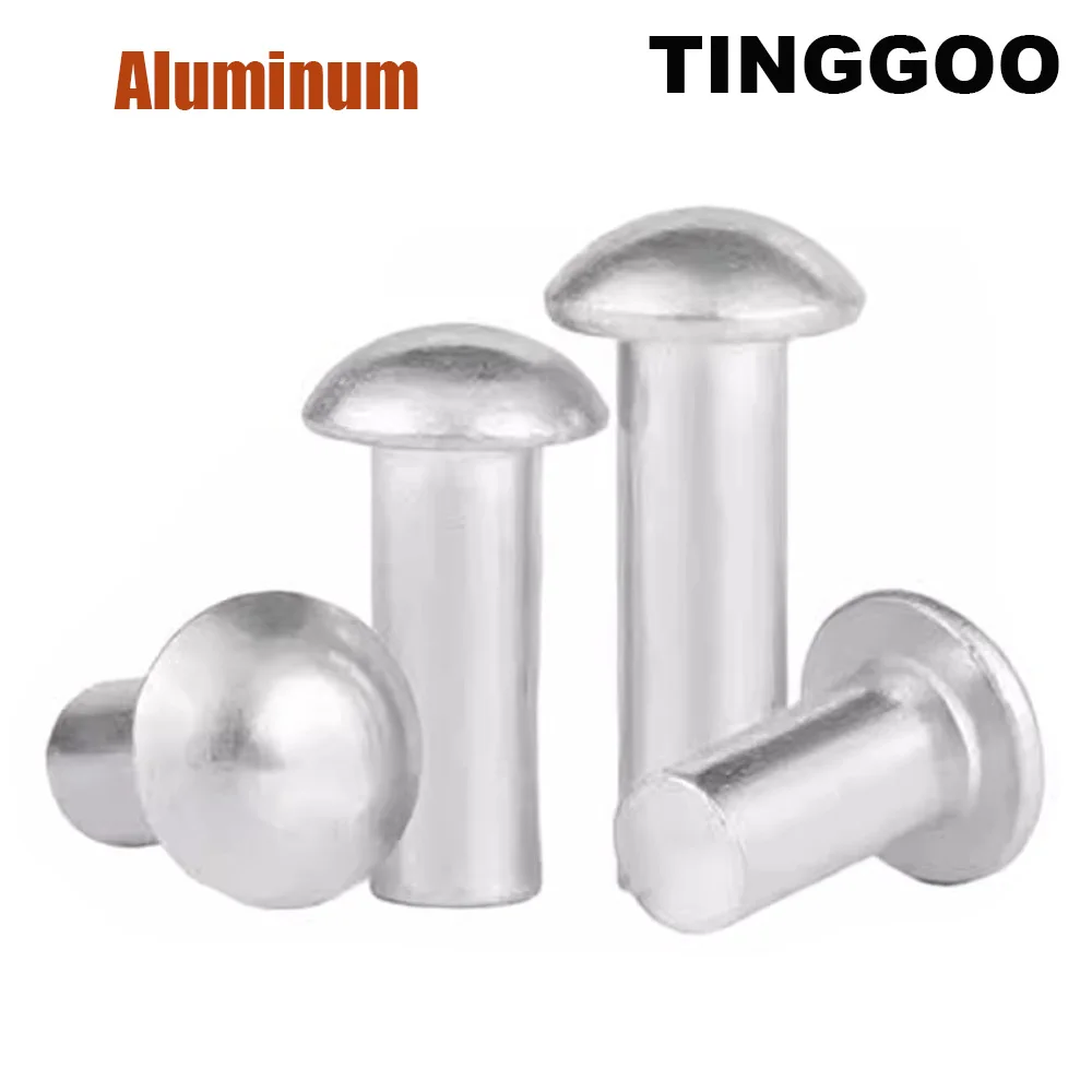 

TINGGOO полукупольные самозатыкающиеся заклёпки из алюминия 2/100 шт. M2-M10