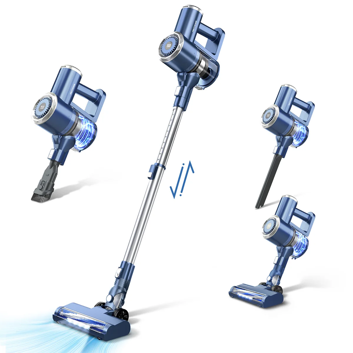 PRETTYCARE мощный дисплей сухой пылесос беспроводной 1 2 пылесборник мощность 180 Вт