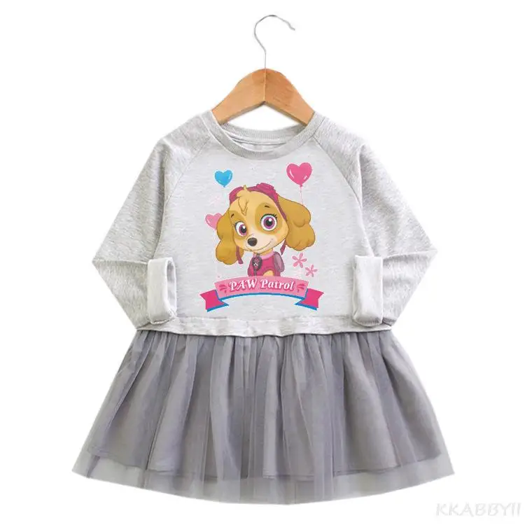 Детское летнее платье с принтом Щенячий патруль