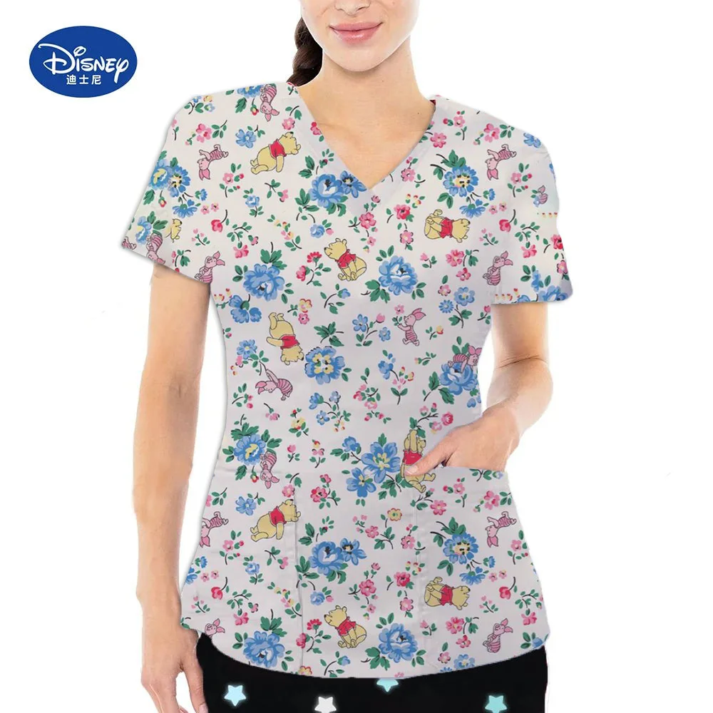 Винни-Пух косплей футболка с принтом медсестры и доктора короткими рукавами 3D