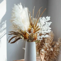 natural dehydrated flowers pampa bouquet dried flower arrangement boho chic wedding decor artificial flower for home decoration