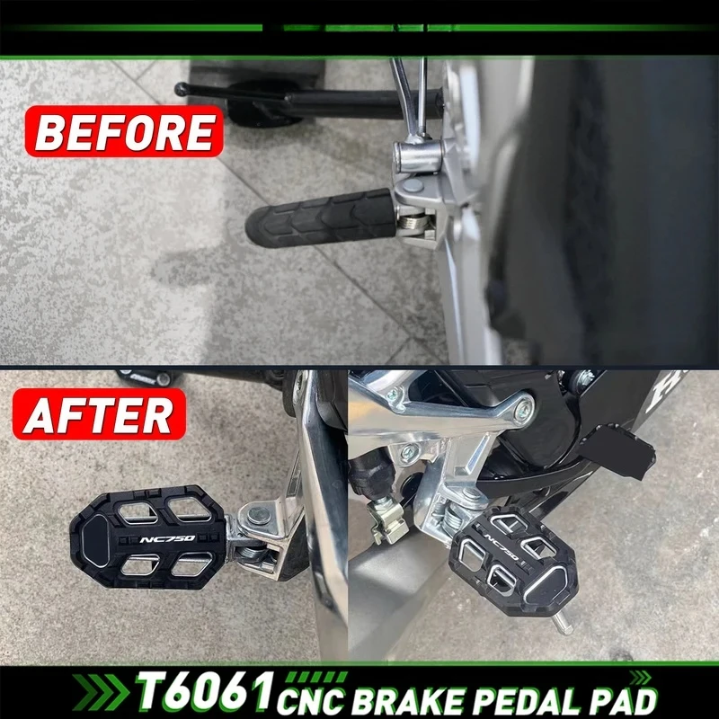 Фото Подходит для мотоцикла Honda NC750X NC750S NC700X NC700S, широкая педаль переднего тормоза, увеличенная подножка NC 750X 750S 700X 700s №3