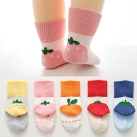 3 pairs pack autumn and winter new childrens socks boneless cartoon tube baby socks boys and girls cotton baby socks