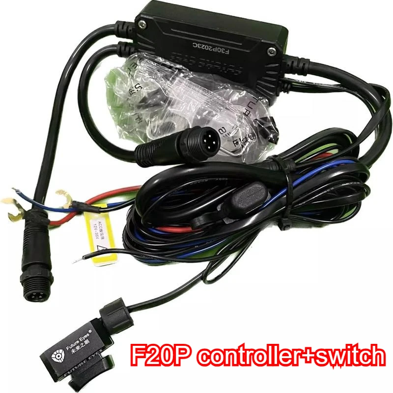 

FUTURE EYES мотоциклетный прожектор, беспроводной и проводной переключатель четвертого поколения с контроллером, аксессуары для прожекторов для мотоциклов