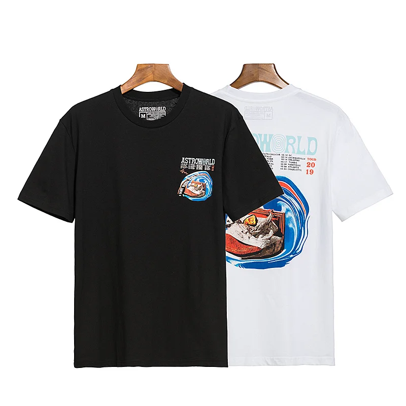 

2020 Travis Scott Astroworld Wish You Were Here Tour T-Shirt Men Women Cactus Jack Cotton T Shirt Men Tops Tees