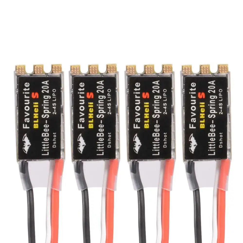 FVT LittleBee Little Bee BLHeli_S ESC DSHOT SPRING 20A/30A BLHeli S контроллер скорости 2-4S для FPV Raing дрона