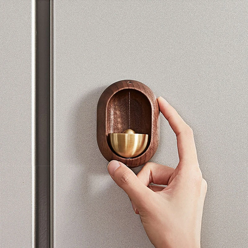 

Колокольчик для духовой комнаты, домашний дверной звонок, деревянный дверной звонок, дверной звонок, Декор, эстетические креативные безпро...