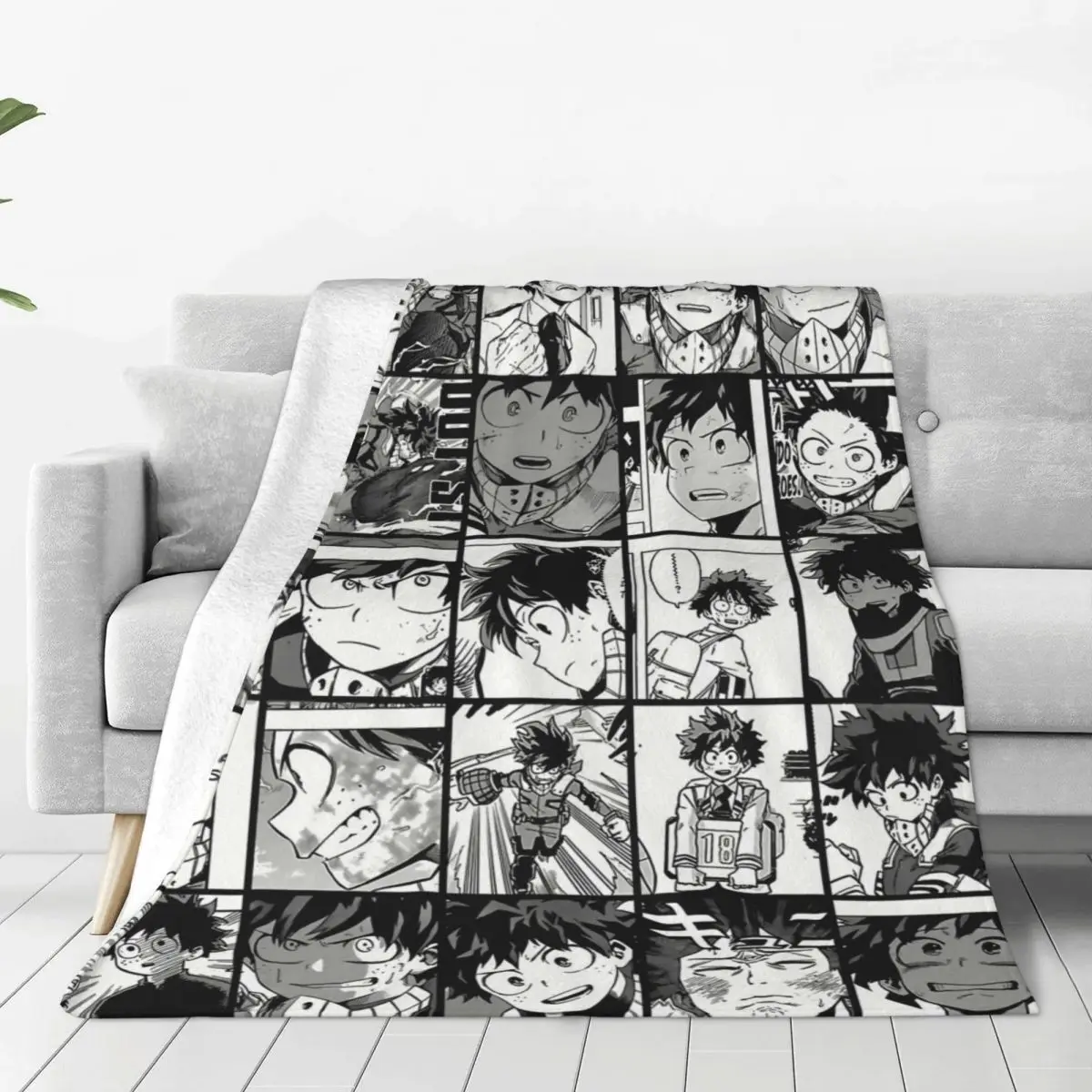 

Одеяло с коллажем моя геройская академия, супер теплые шерпа, пледы для долговечных дорожных одеял