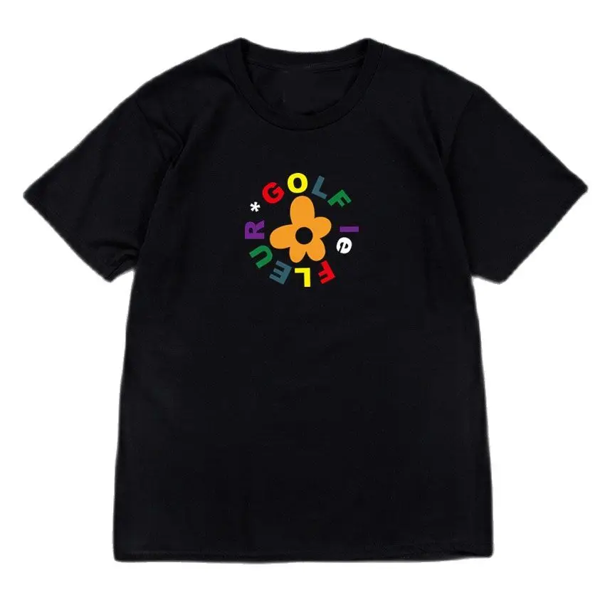 Летняя футболка с принтом Тайлер The Creator Golf Wang Женская Повседневная Свободная