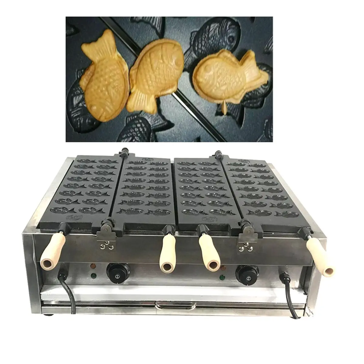 

Mini 32 fish waffle maker Non stick coating Japanese style Small Taiyaki Machine ELECTR WAFFL MAKER