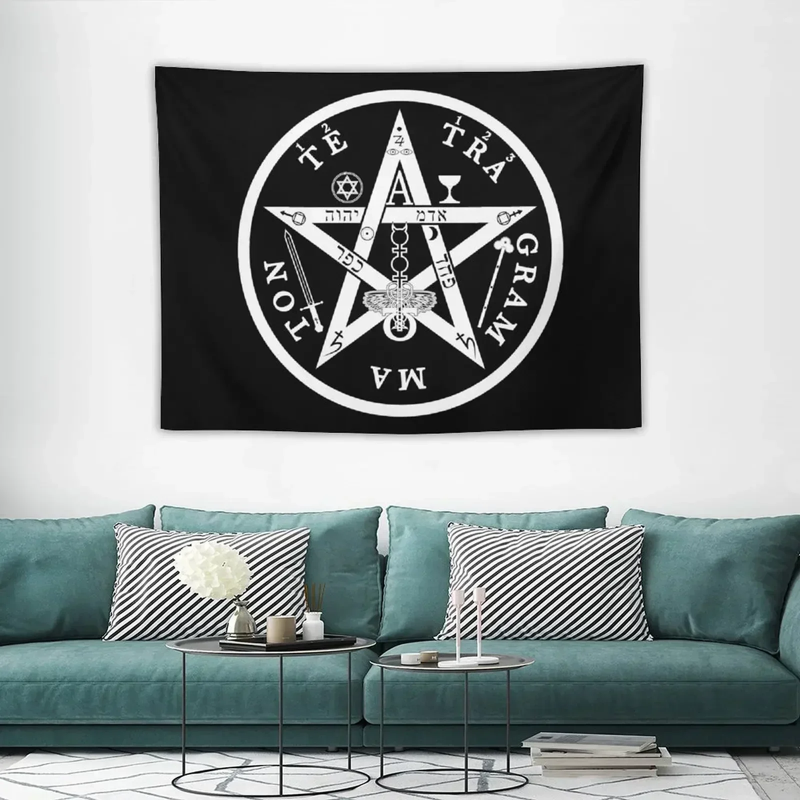 Tetragrammaton пентаграмма звезда гобелен скандинавский домашний декор украшения дома