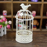 holder hollow stand home decor candlestick bird cage with butterfly shape candle home decor