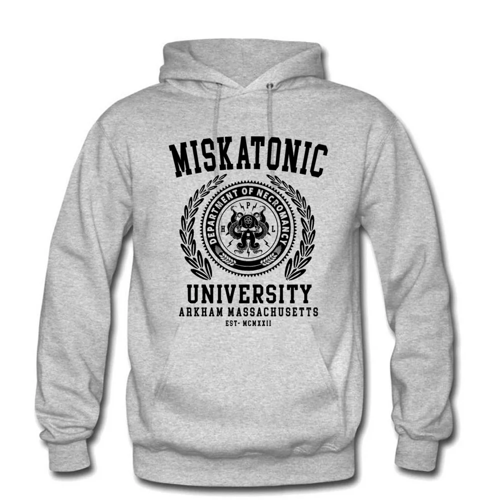 Толстовка Cthulu And Lovecraft Miskatonic University мужская флисовая толстовка с капюшоном из
