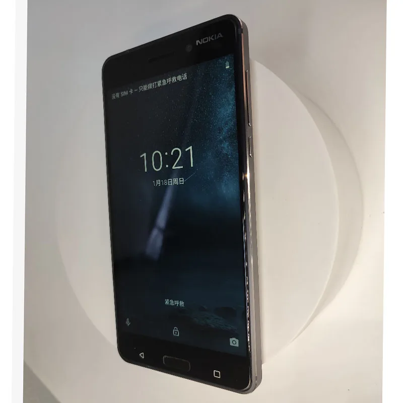 Смартфон Nokia 6 Android полный экран две SIM-карты 4G черный 4 + 64 ГБ старший телефон