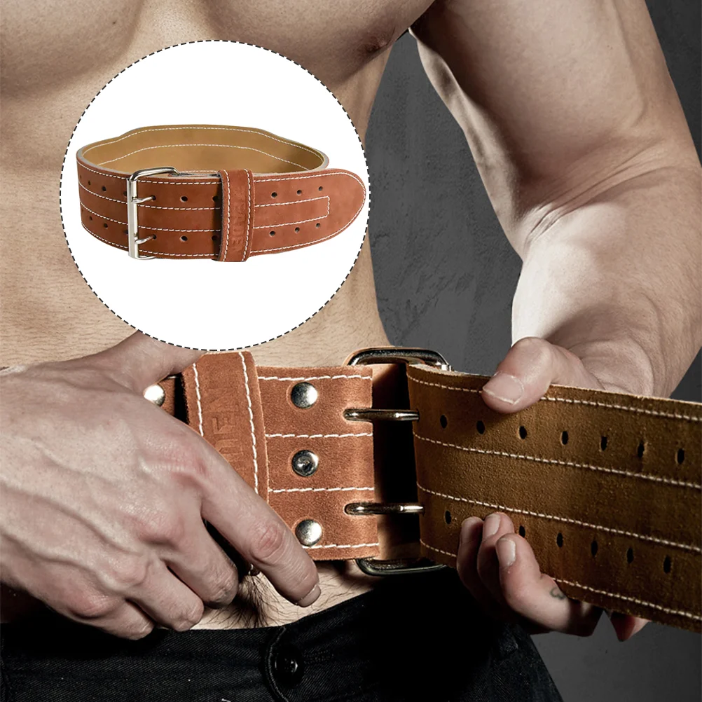 

Защитный пояс для талии, поддерживающий талию, из воловьей кожи, спортивный поясной бандаж