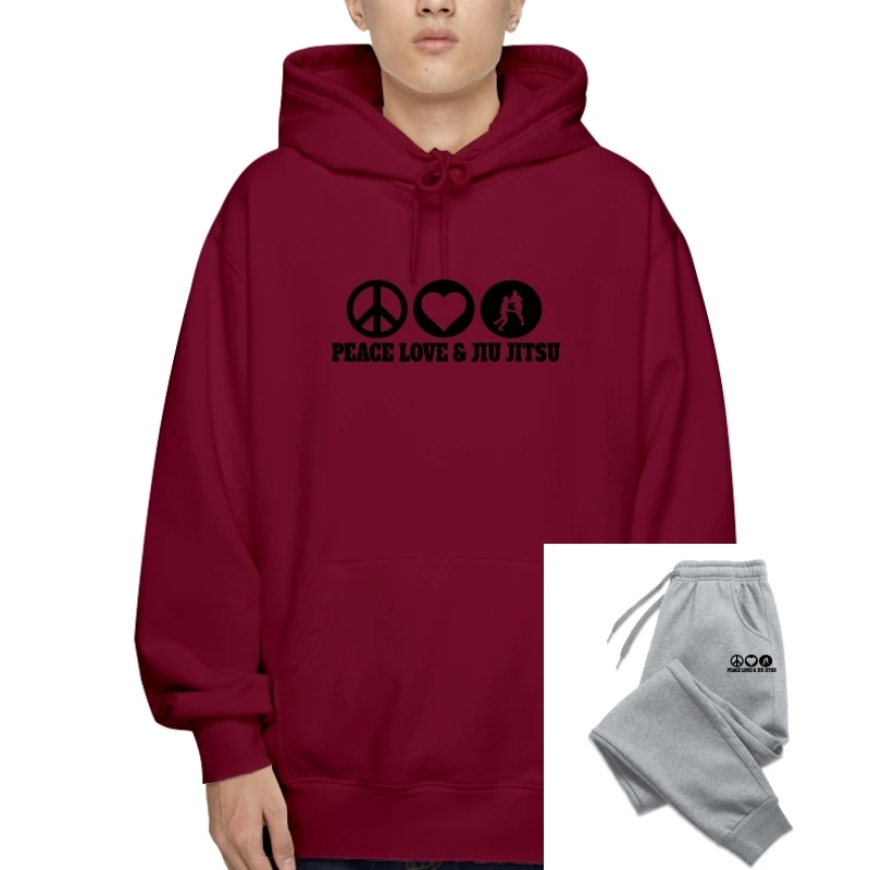 

2019 Summer Fashion Hot Jiu Jitsu Uk - Peace Love Standard Unisex SweaHoody Sweatshirt Hoodie SweaHoody Sweatshirt Hoodie