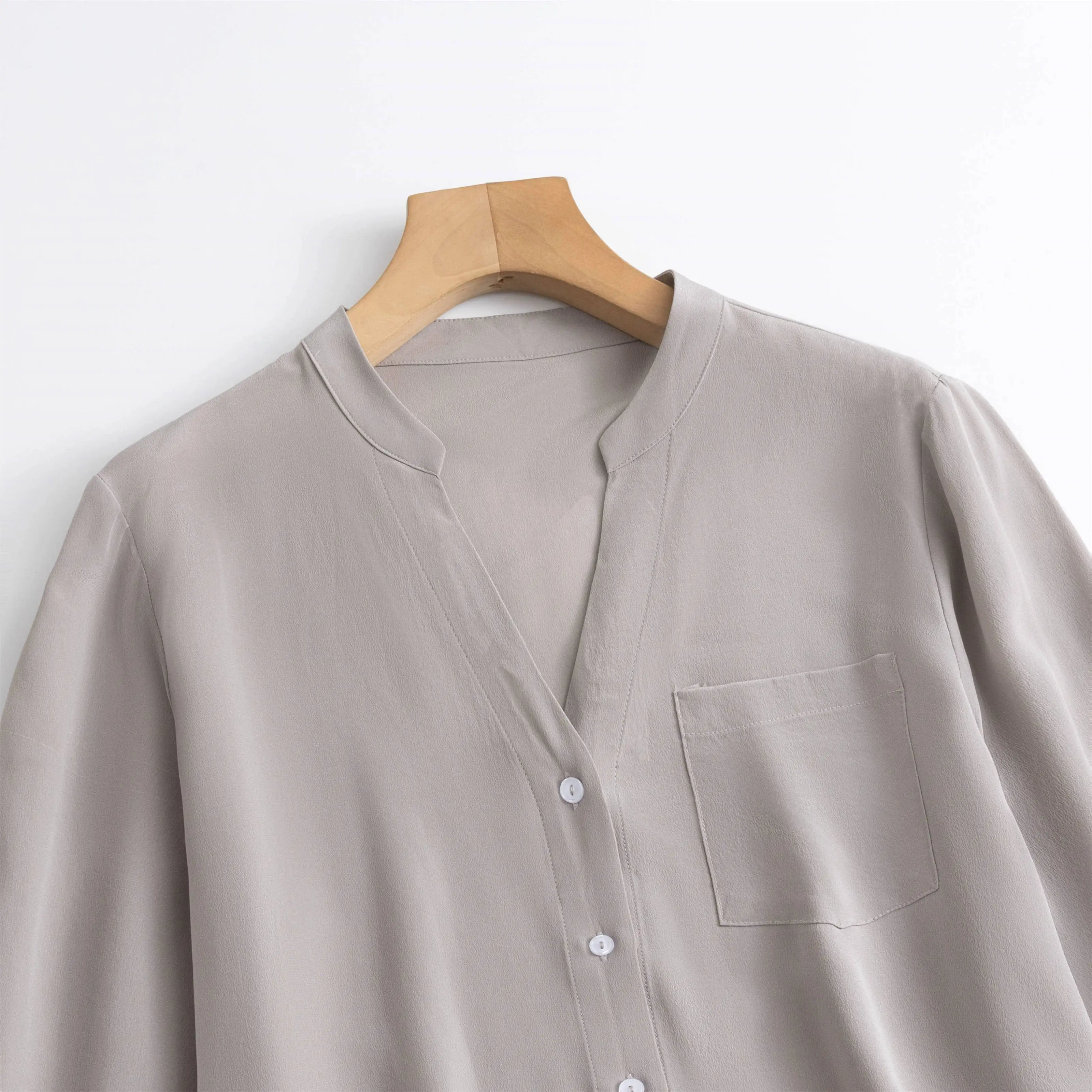 2024 Женская мода осенняя новинка 100% натуральный шелк тутового шелка 03 Crepe De Chine