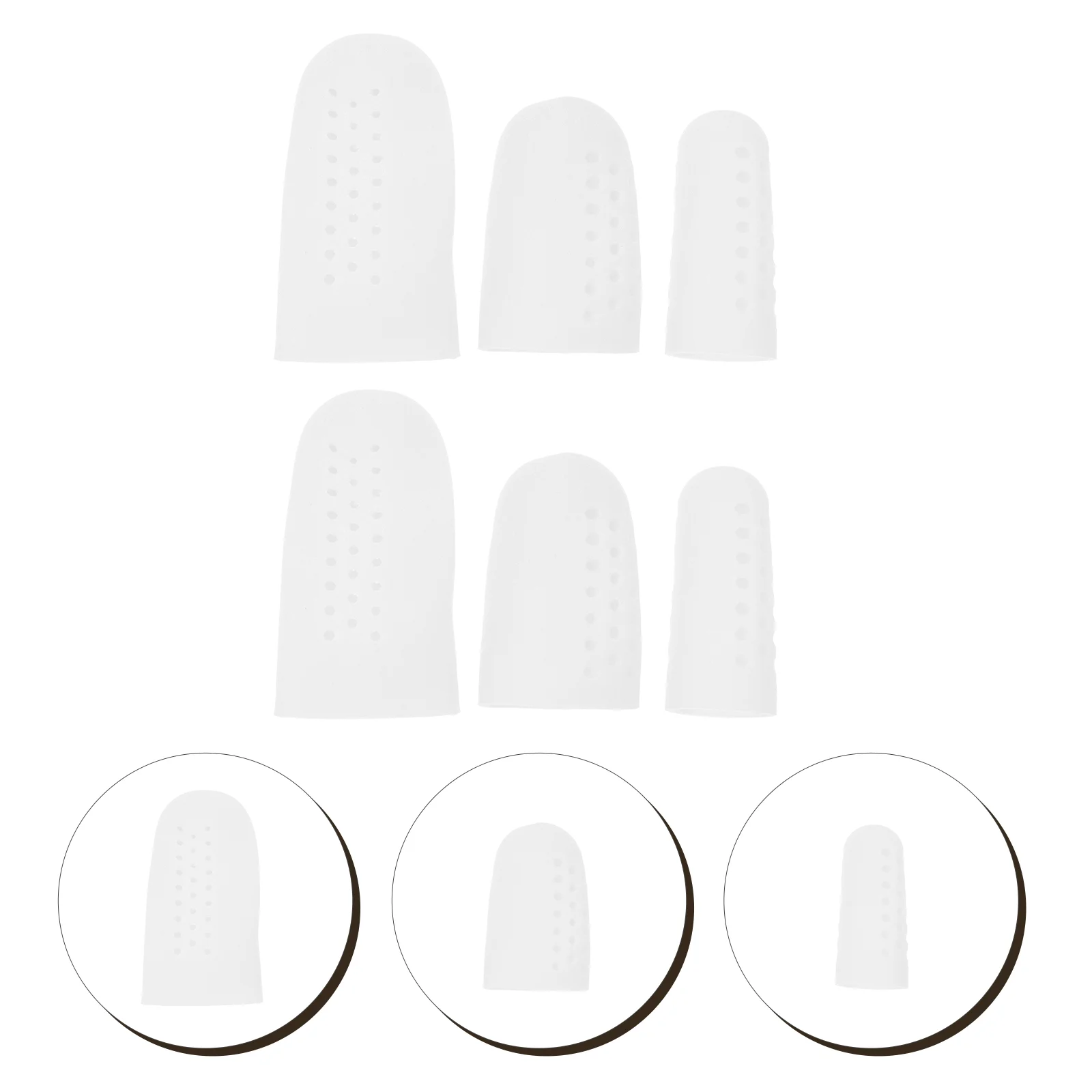

5/8 Pairs Silicone Toe Sleeve Gel Toe Cap Cover Protector for Corn Blisters Pain Relief Finger Gel Tube Bunion Massager Insoles