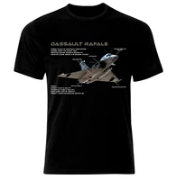 dassalut rafale air fighter aircraft jet luftkampf flugzeug blueprint t shirt mens 100 cotton casual t shirts loose top new