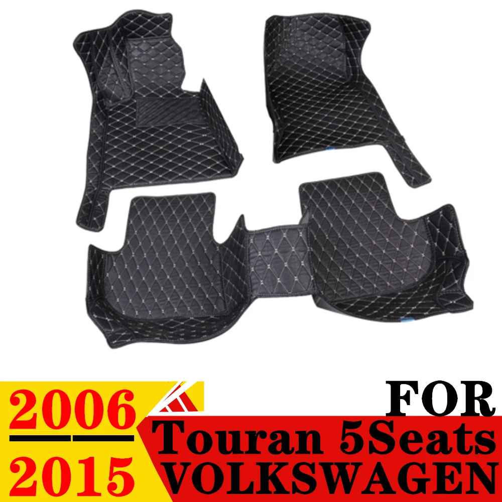 

Car Floor Mats For Volkswagen VW Touran 5Seats 2006 2007-2015 Waterproof XPE Custom Fit Front & Rear FloorLiner Cover Auto Parts