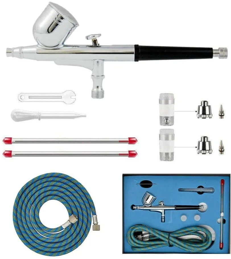 Профессиональный Аэрограф Двойного Действия JOYSTAR 0 2 мм 3 5 краскопульт полный