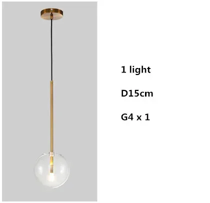 

Светодиодный подвесной светильник SaloEElaitte прозрачный стеклянный глобус