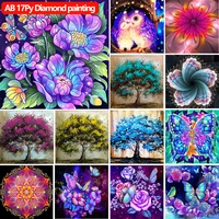 colorful butterfly tree flower ab 5d diamond painting rhinestone mosaic diamond embroidery cross stitch kit art house decor gift