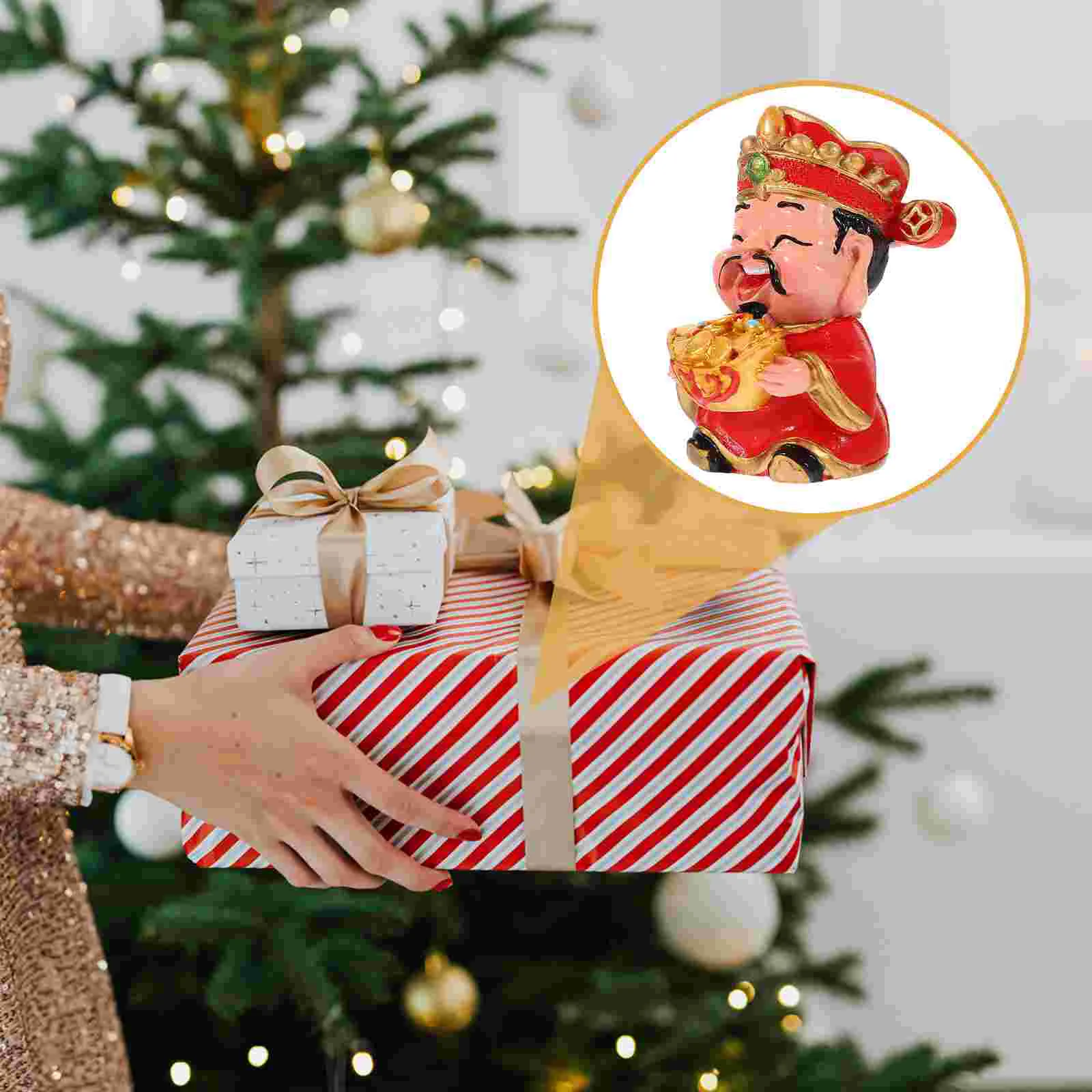 

Statue Craft Scene Ornament Housewarming Gift Decorative Accessories Chinese Luck Fortune Office Adornment Table