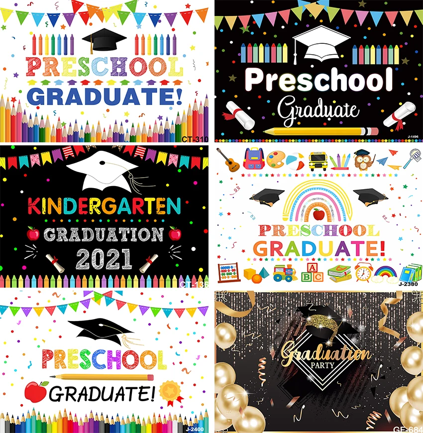 

Congratulations 2023 Graduation Party Decor Poster Bachelor Cap Gold Balloon Polka Dot Black Photography Backdrop Background