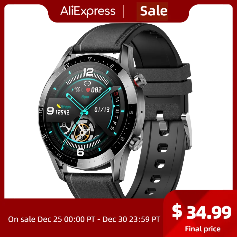 

2022 New Smart Watch Men Full Touch Screen Sport Blue Call Music Heart Rate Fitness Smartwatch For Android IOS