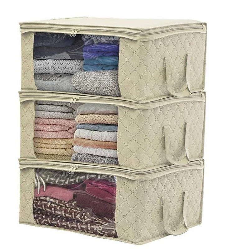 

Quilt Clothes Wardrobe Organizer Large Capacity Moving Bag Household Duvet Blanket Storage Bags Foldable Dustproof Sorting Bag