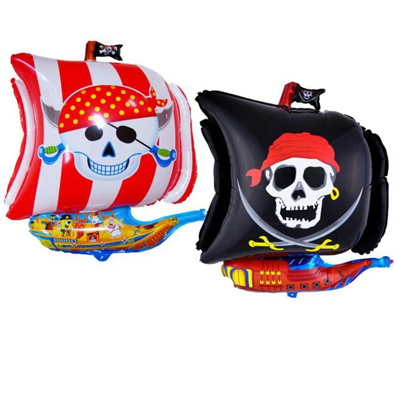 

Retail 1pc/bag 54*68cm Irregular Corsair Balloon Sea Rover Balloon Pirate Ship Balloon Foil Balloon for Party Layout Decoration