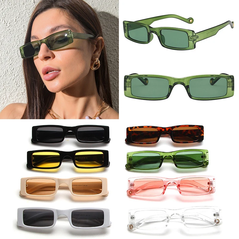 

Vintage Sun Glasses Small Rectangle Women Sunglasse Shades Goggles Brand Designer Outdoor UV400 Sunglasses Retro Glasses