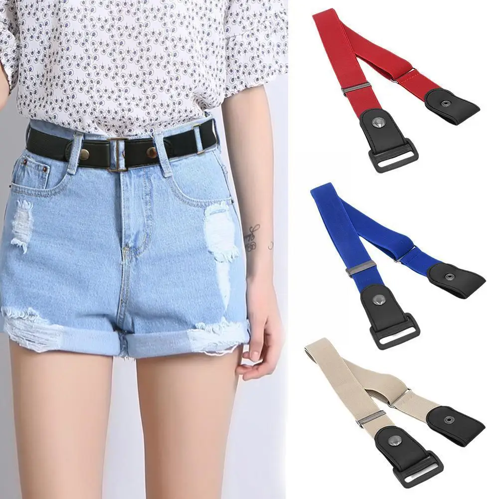 

Universal No Buckle Stretch Buckless Belt For Jeans Pants Dress Invisible Elastic Waist Belt Women Men Buckle Free Belt Uni O7X9