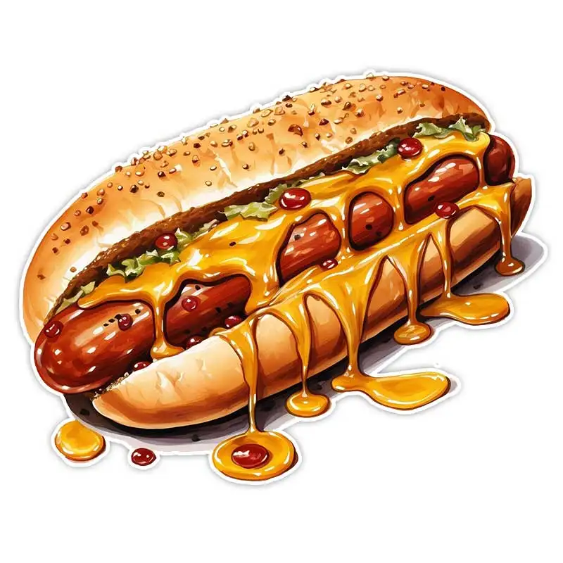 

Настенные наклейки "Хот-дог", стиль карикатура