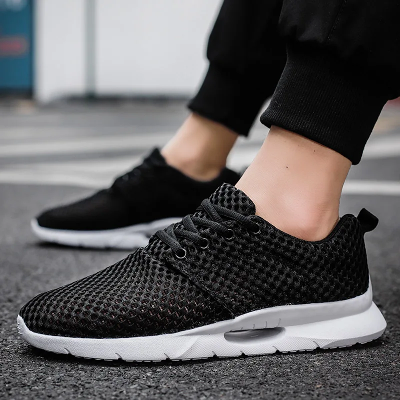 

Кроссовки мужские на шнуровке, повседневная спортивная обувь, дышащие Сникерсы для ходьбы и тенниса, лето