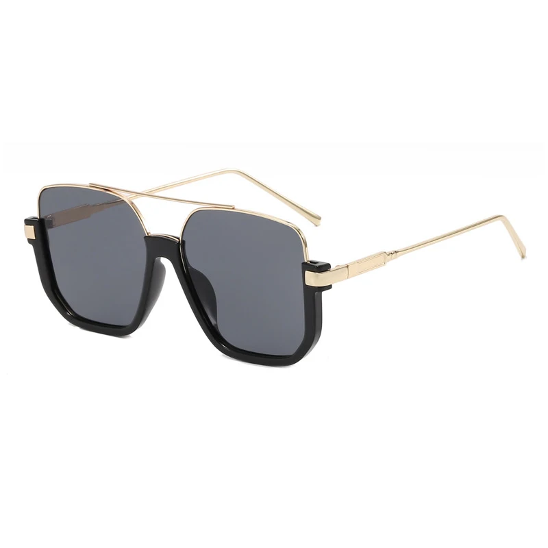 

Новые корейские женские солнцезащитные очки с металлическими краями Квадратные Солнцезащитные очки с УФ-защитой