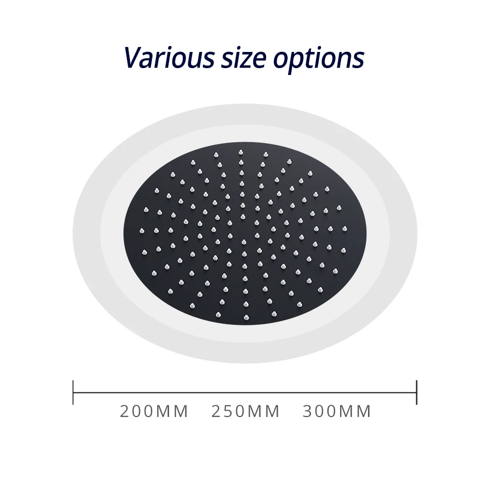 Потолочный смеситель для душа 8-дюймовый с одной ручкой 30 см