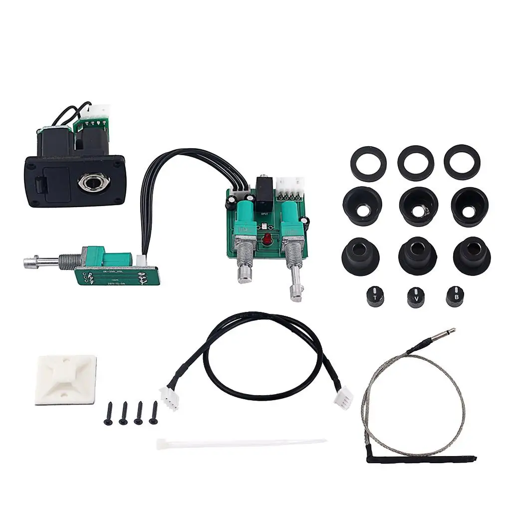 

EQ укулеле пьезопикап пикап регулятор громкости ручки DIY музыкальные инструменты