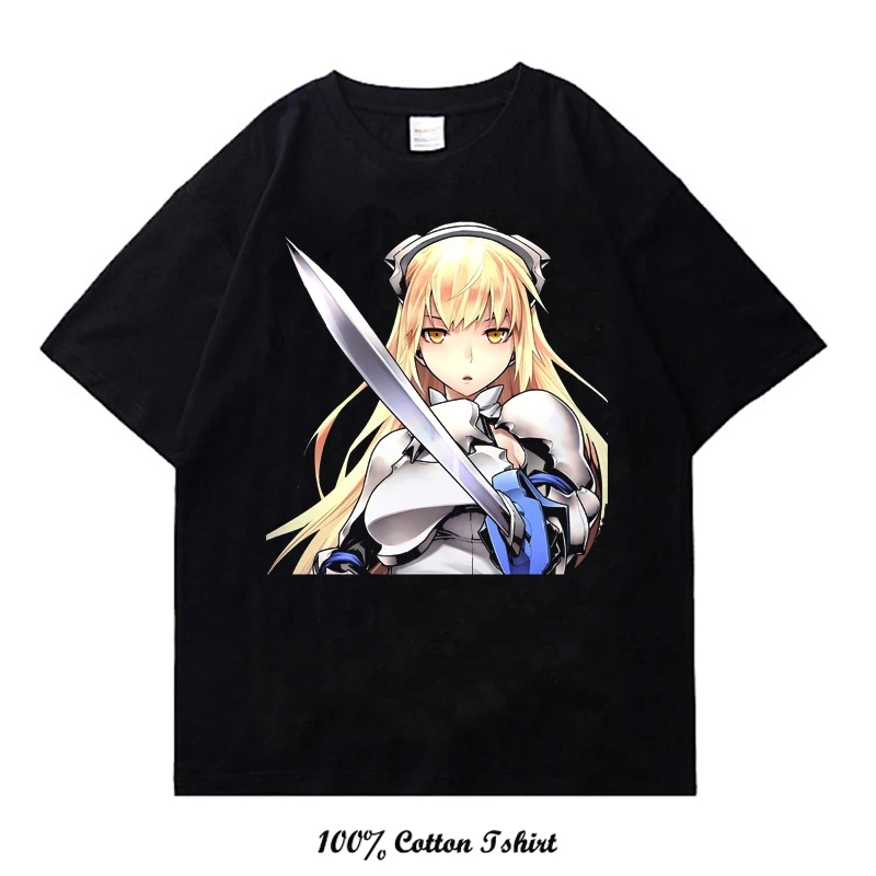 

Is It Wrong to Try to Pick Up Girls in a Dungeon T-Shirt Anime Vintage 100% Cotton T-shirt Harajuku Man Clothes Short Sleeve